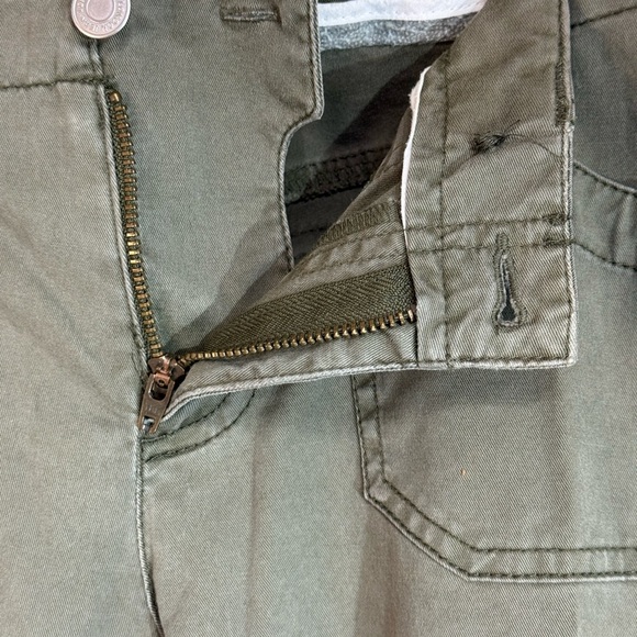 LONDONJEAN Chino Stretch Christie Fit Boot Cut Olive Green Khaki Size 4P - Picture 7 of 9